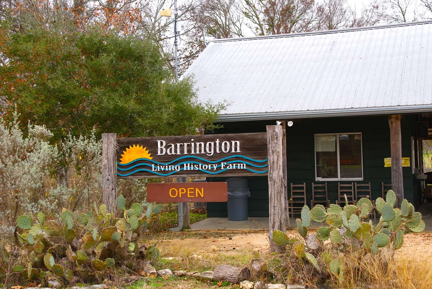 Barrington Living History Farm sign