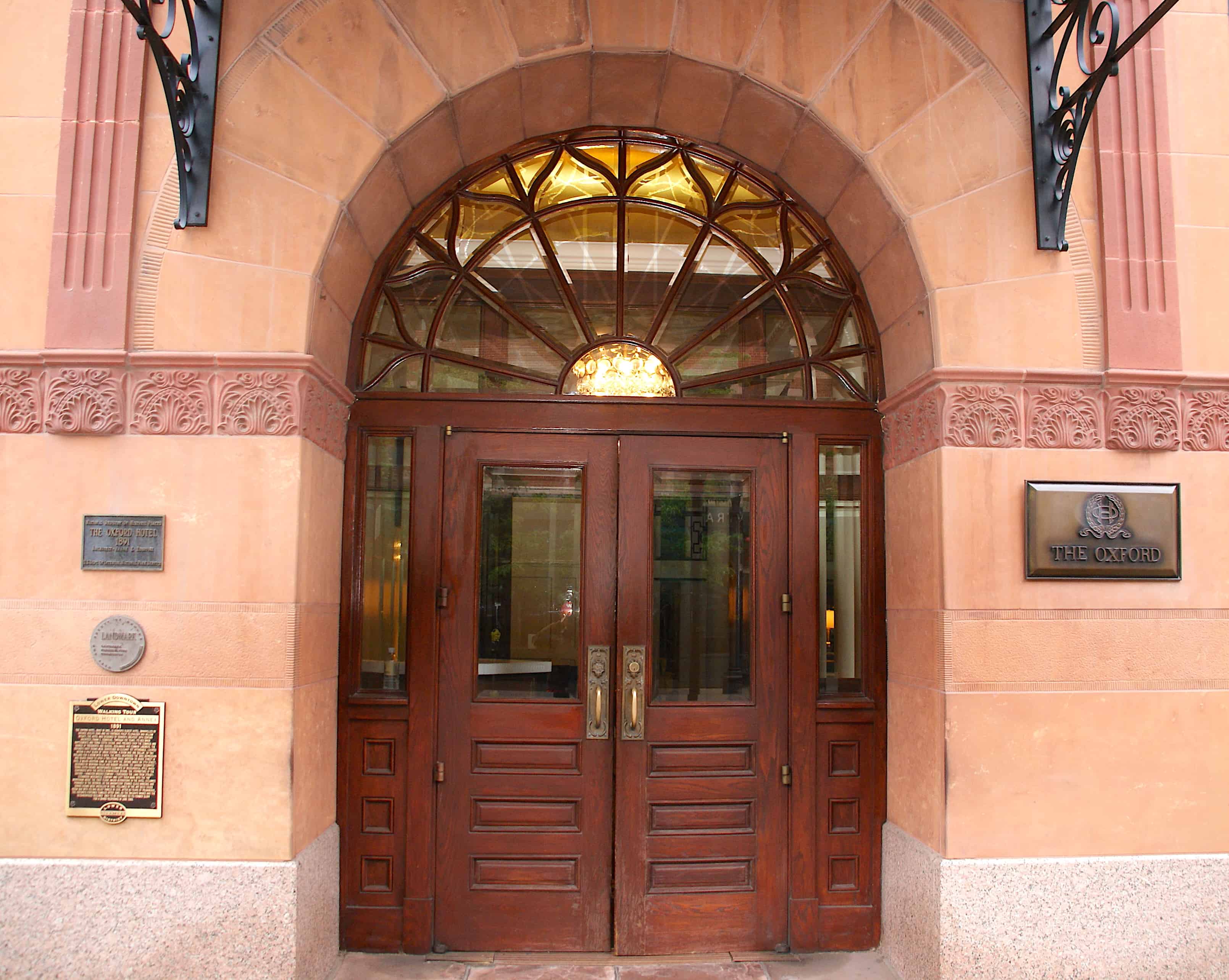 Front Entrance Oxford Hotel