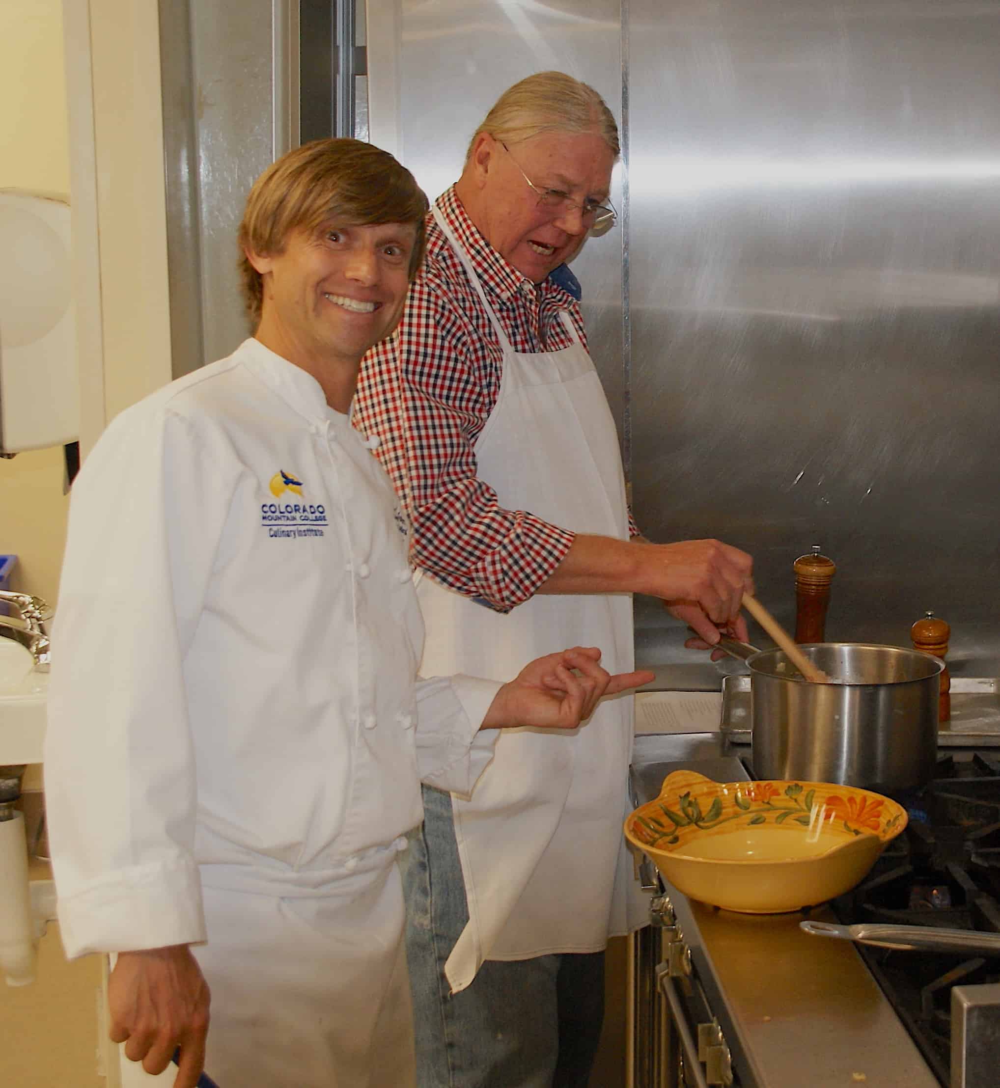 Chefs Ian and Jed at the Culinary Institute