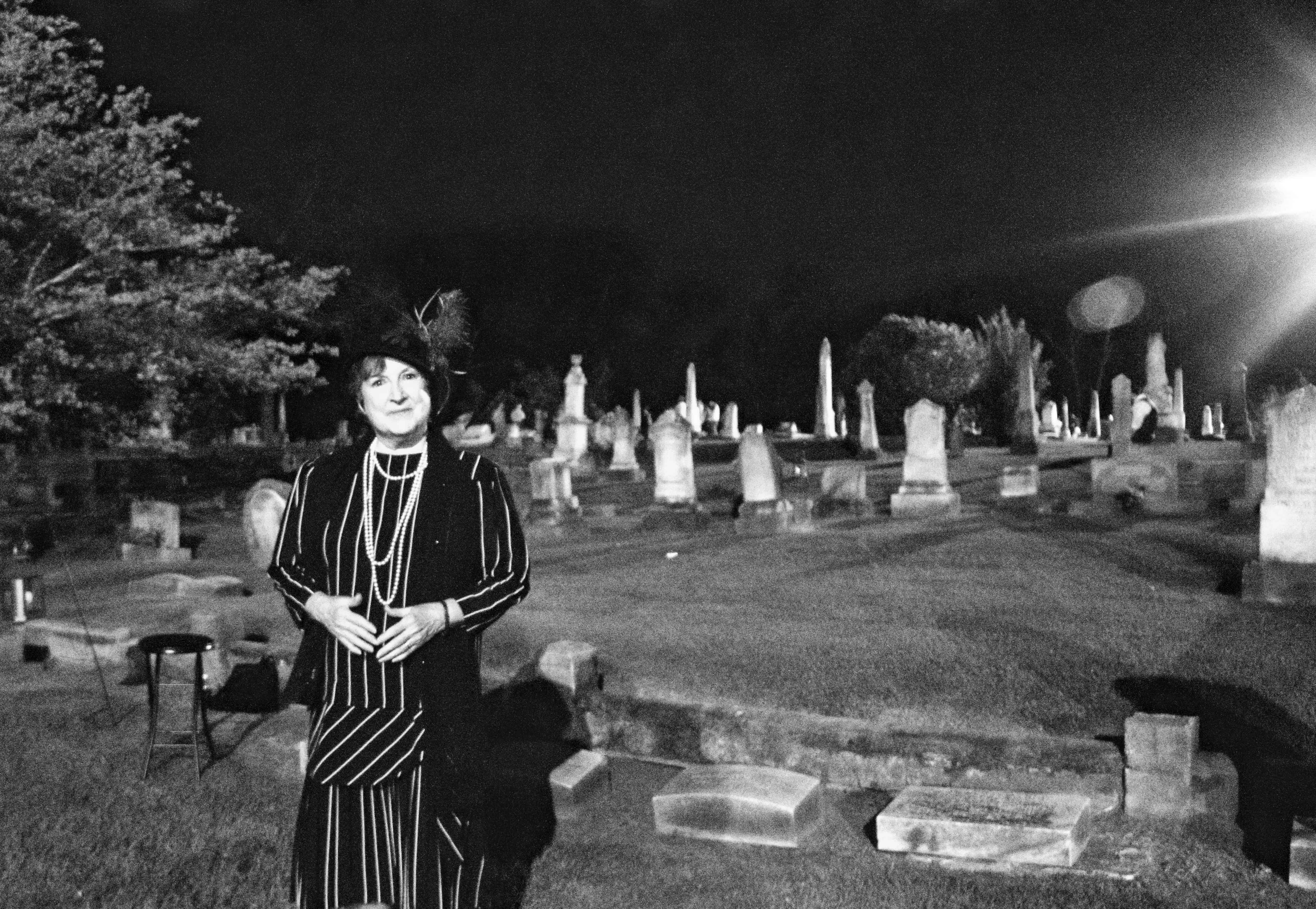 Meridian Rose Hill Cemetery Tour-Actor Carolyn Starnes in Role of Mrs. Marjorie Woods Austin