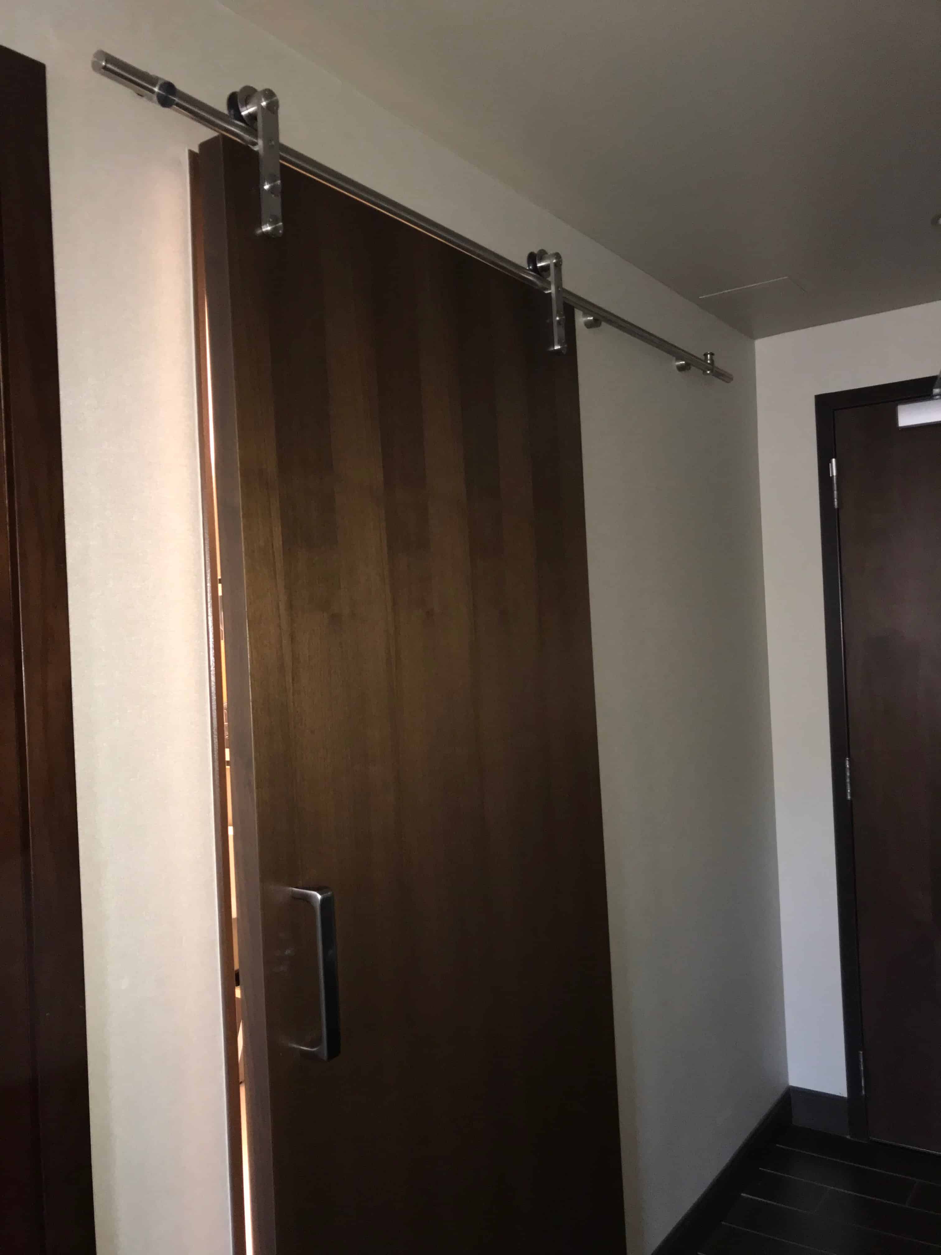 Barn Door to Bathroom