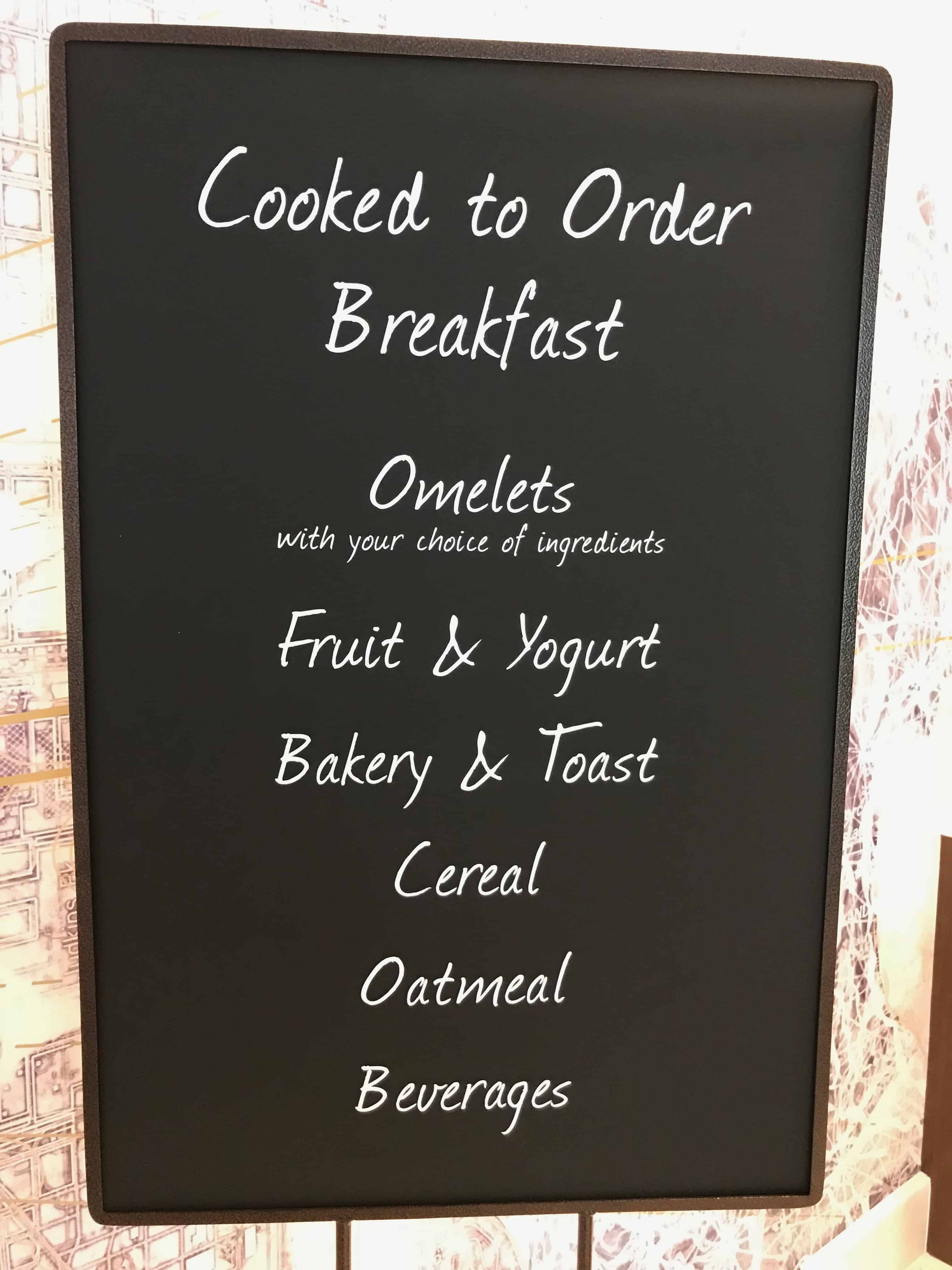 Breakfast Menu