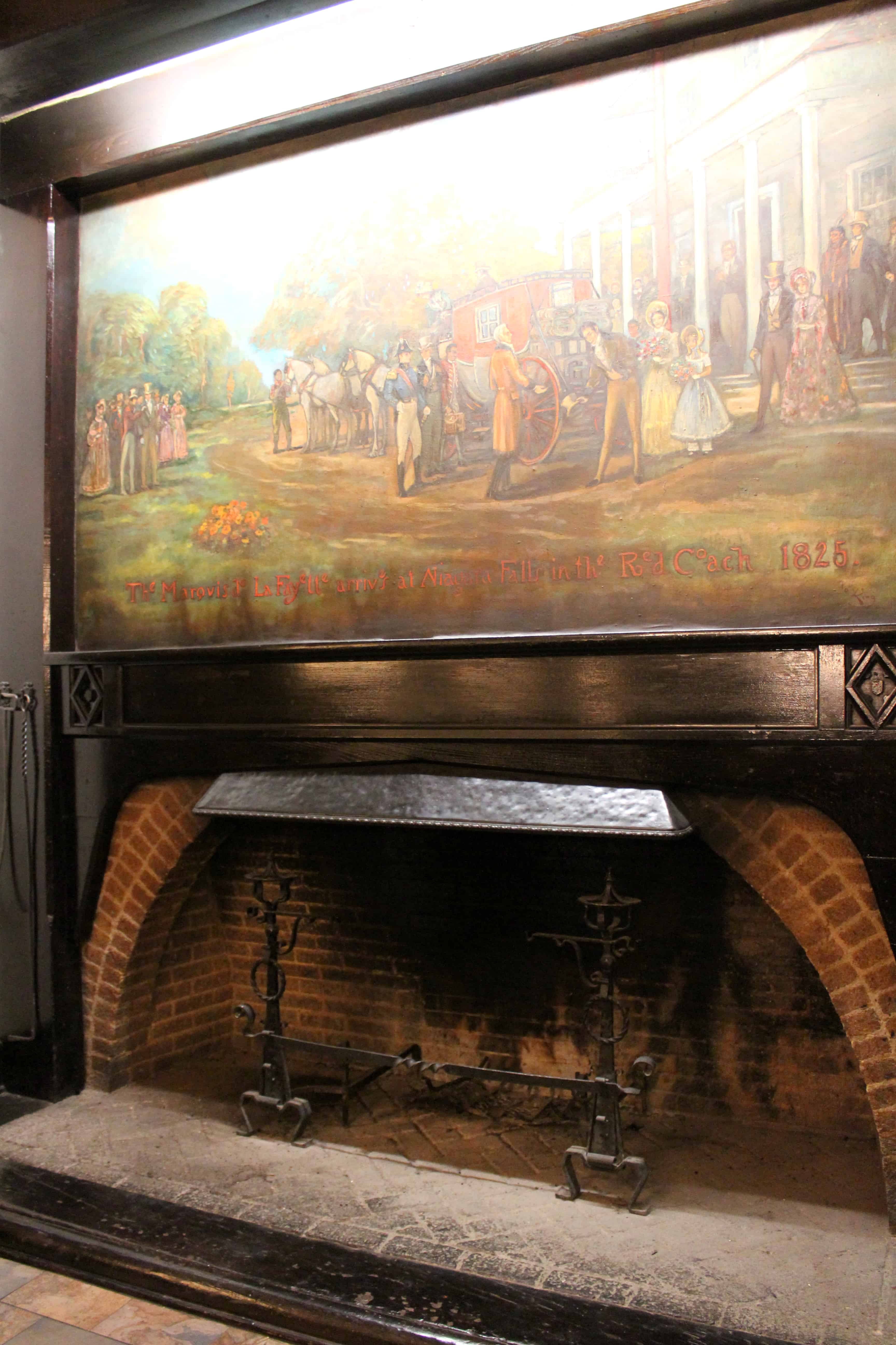 Fireplace in Main Dining Area Niagara Falls Red Coach Inn