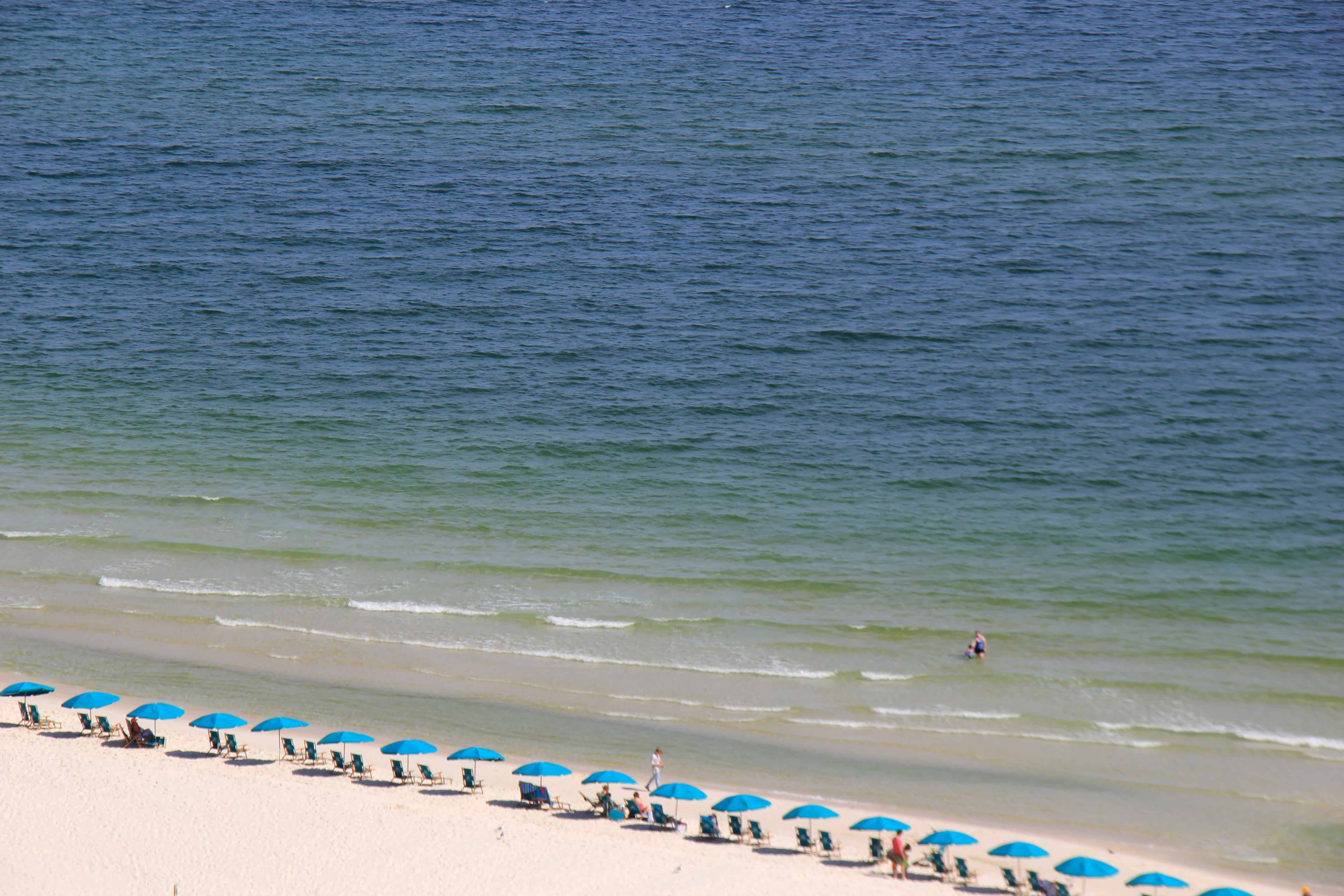 Late Afternoon View of Beach from Patio on 13th floor of The Doral Tower