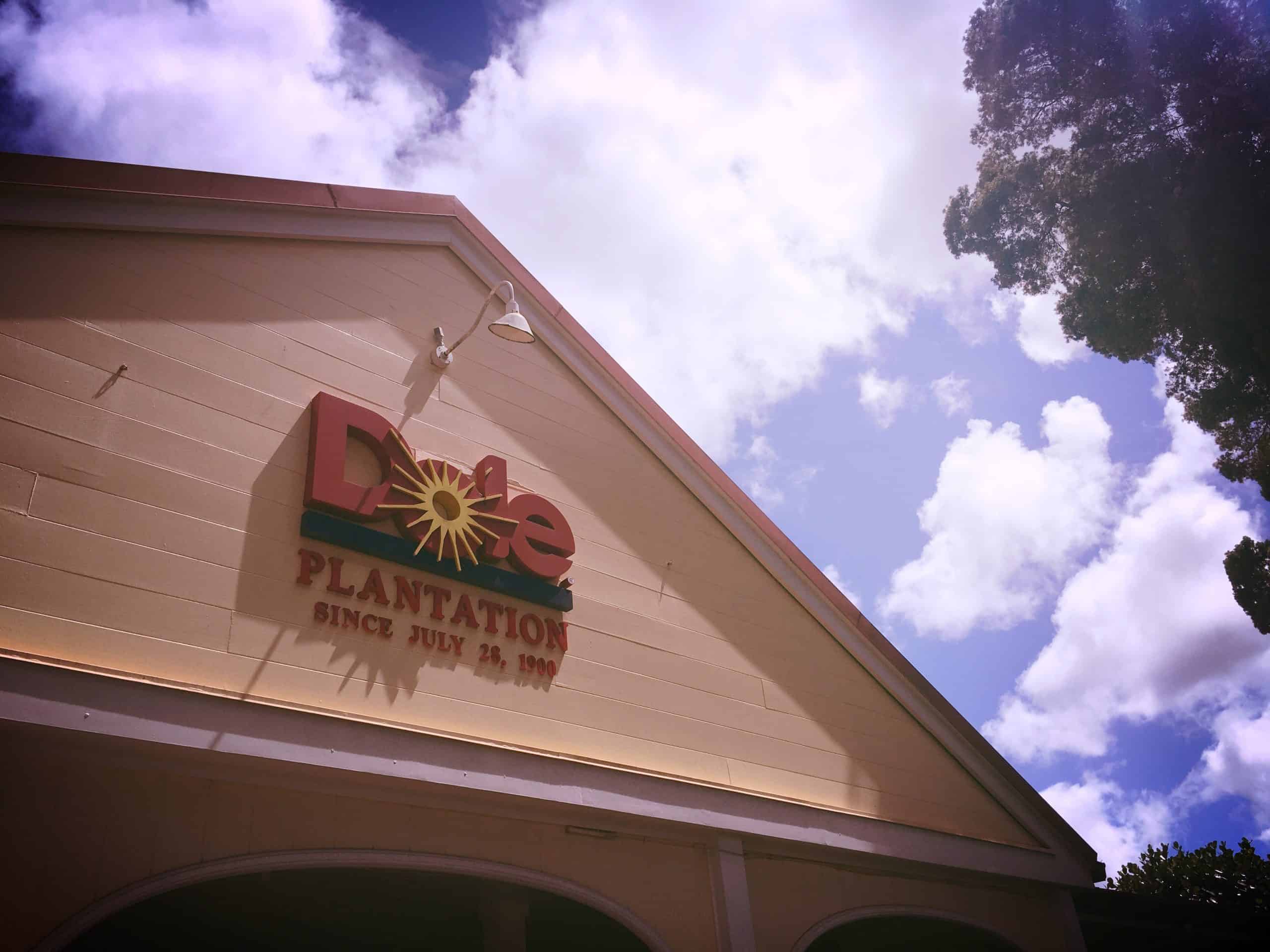 Dole Plantation Sign on Main Building