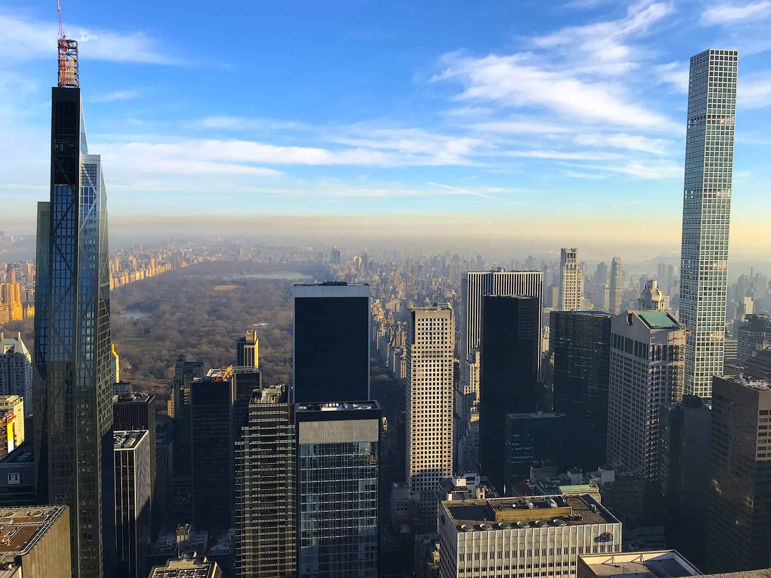 Top of the Rock Central Park Midtown Manhattan