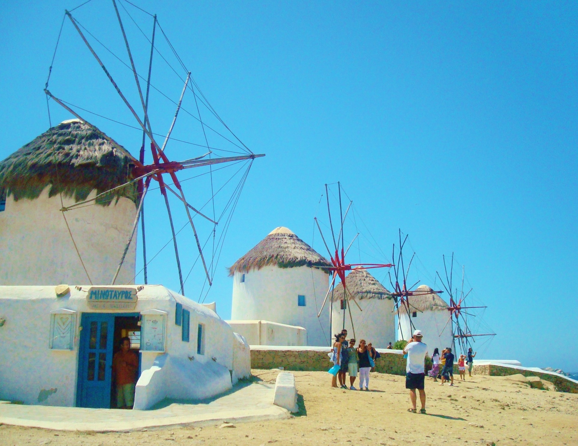 Windmills of Mykonos Greece