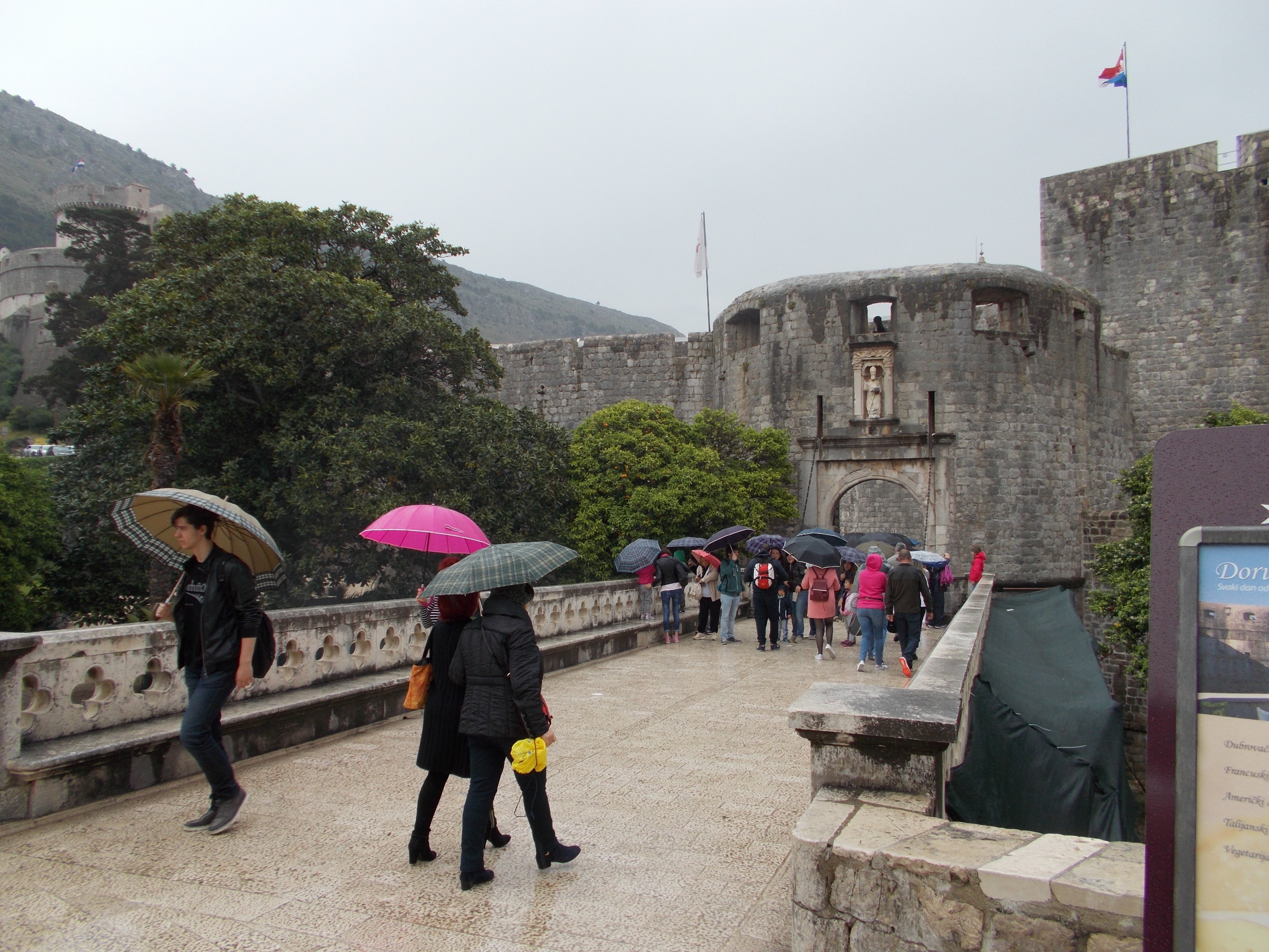 Rainy Day for Dubrovnik Tour