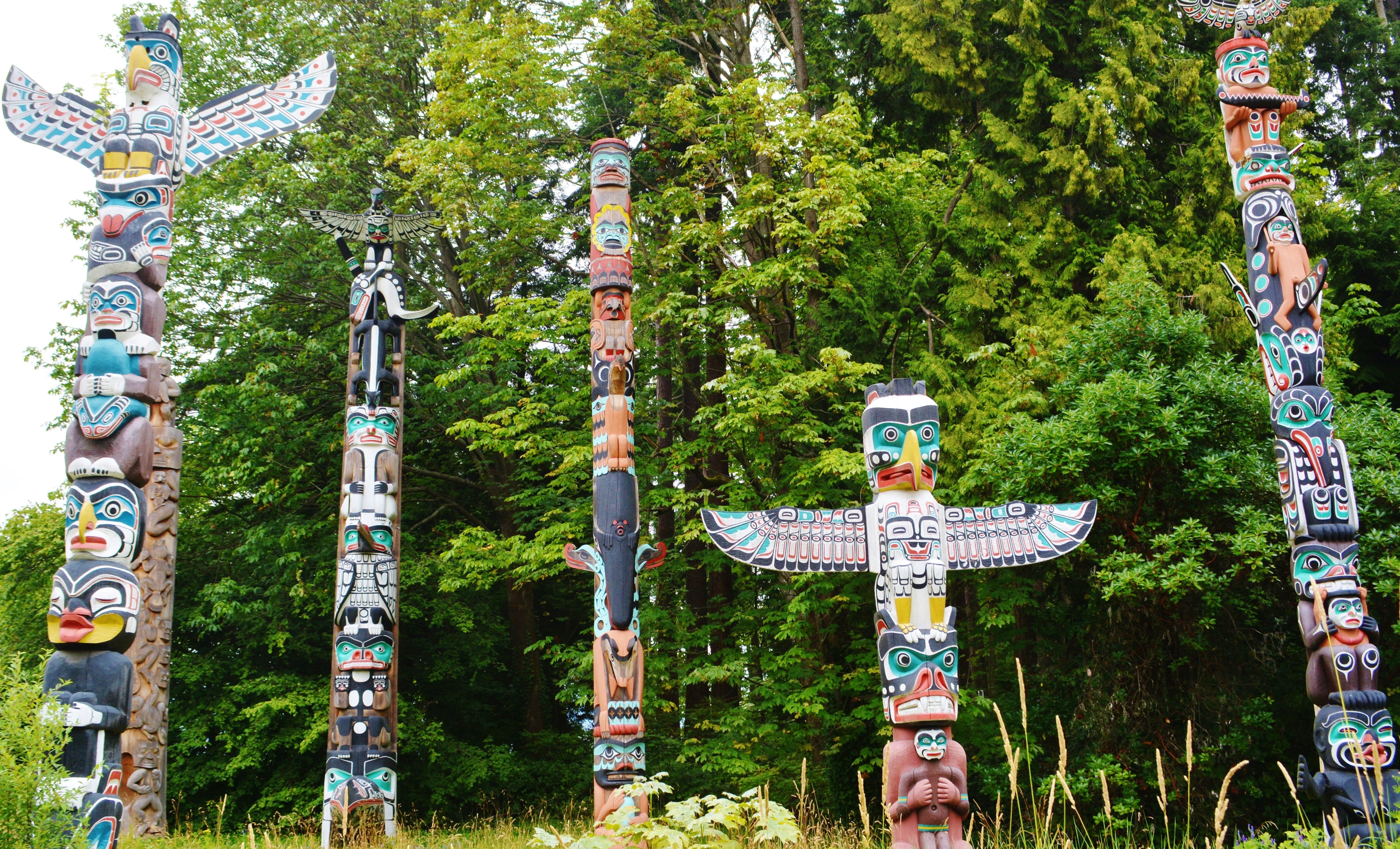 Totems in Stanley Park - Vancouver
