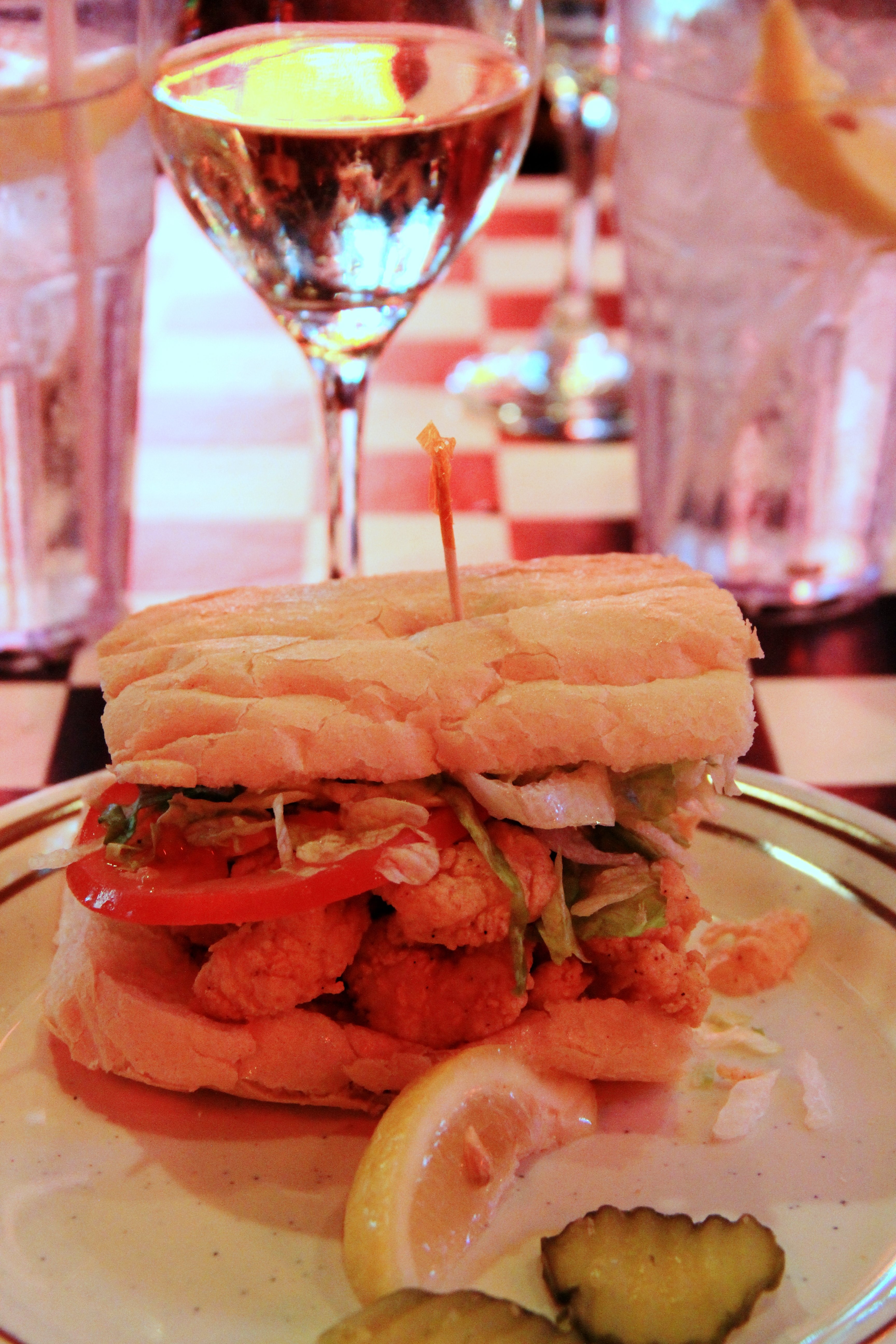 Po Boy at Acme Oyster House Traditional New Orleans Cuisine