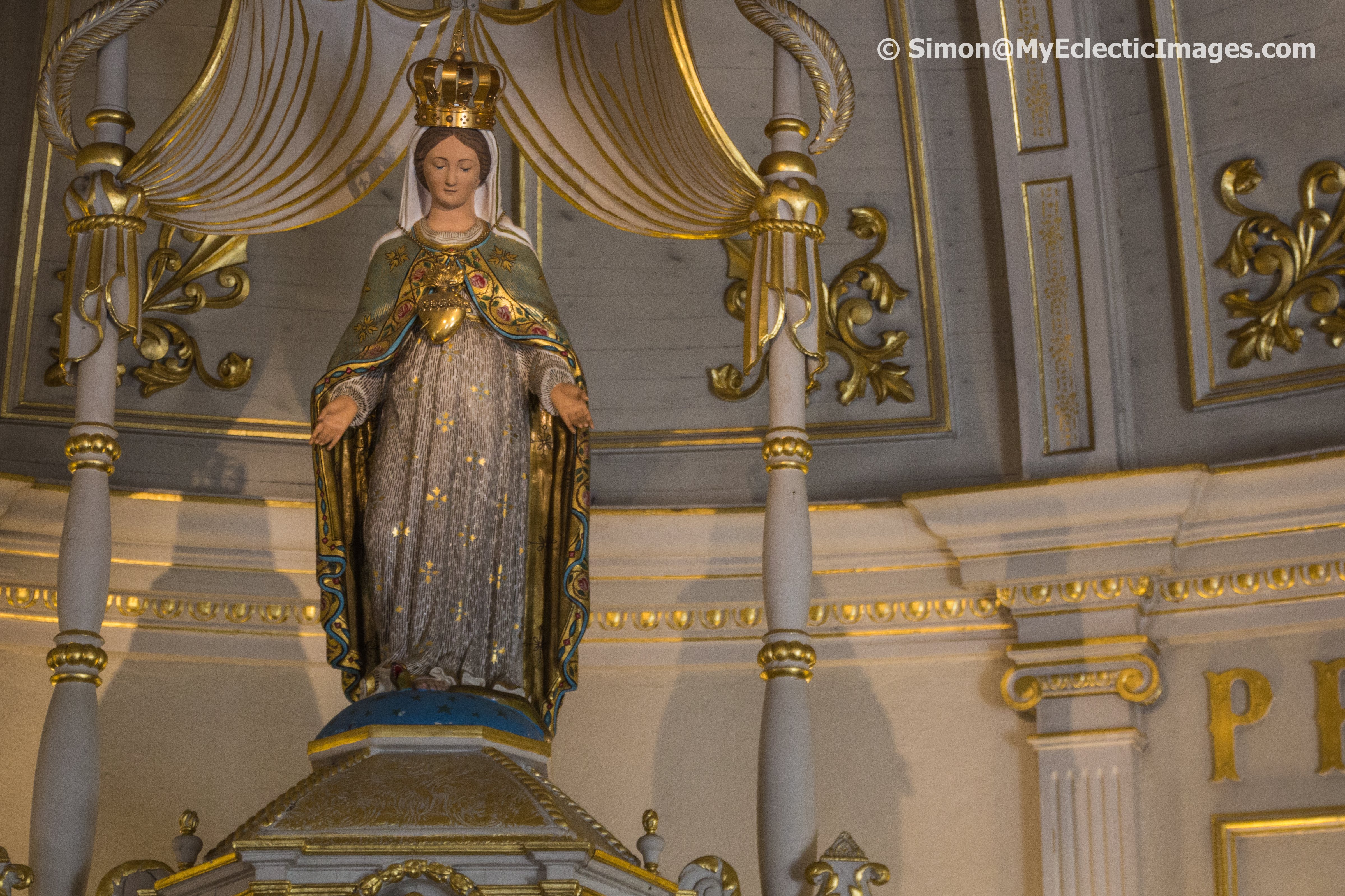 Statue of the Virgin Mary in the Original Church Our Lady of the Cape Shrine