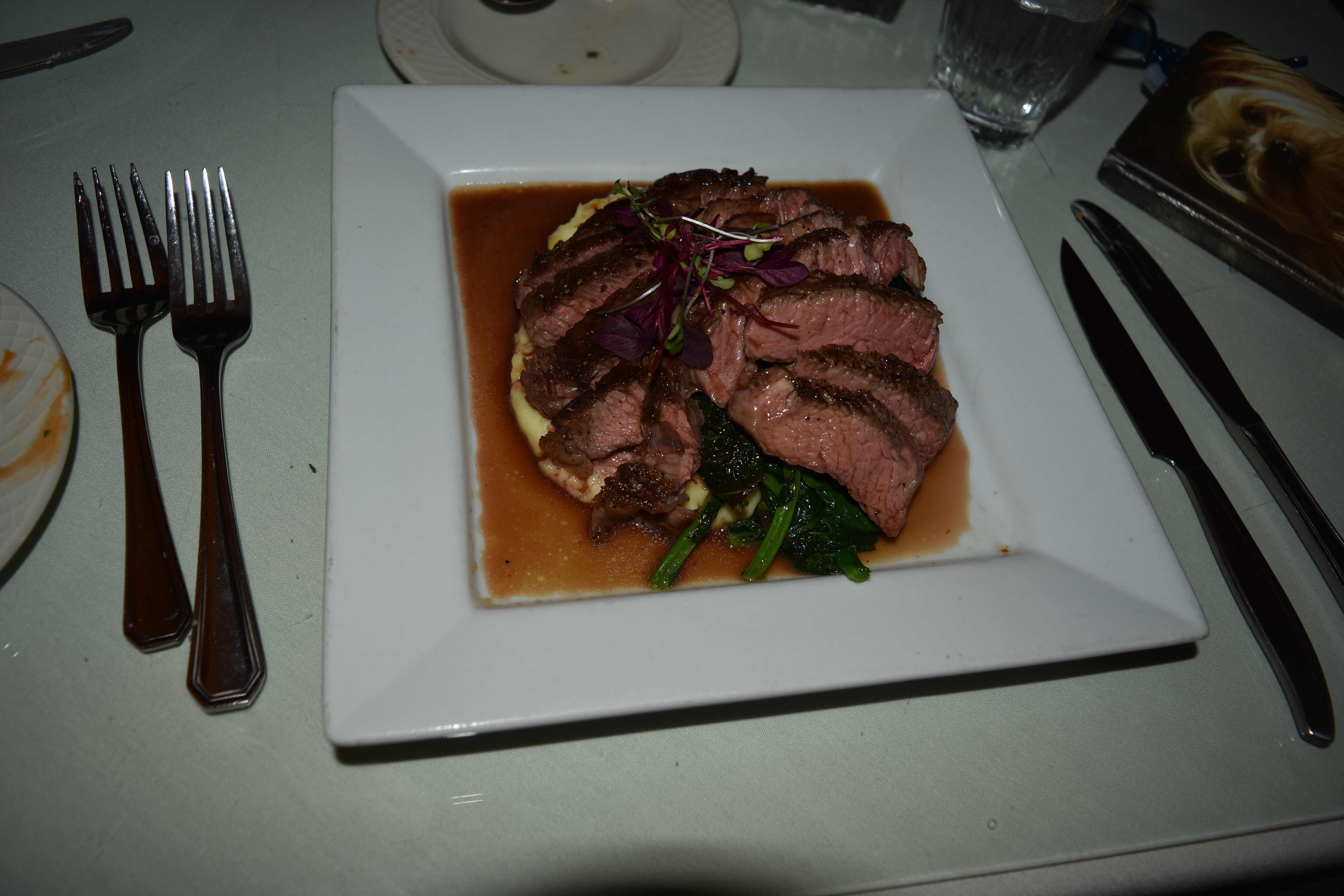 Pan Seared Steak at Magnolia Inn in Hot Srpings NC