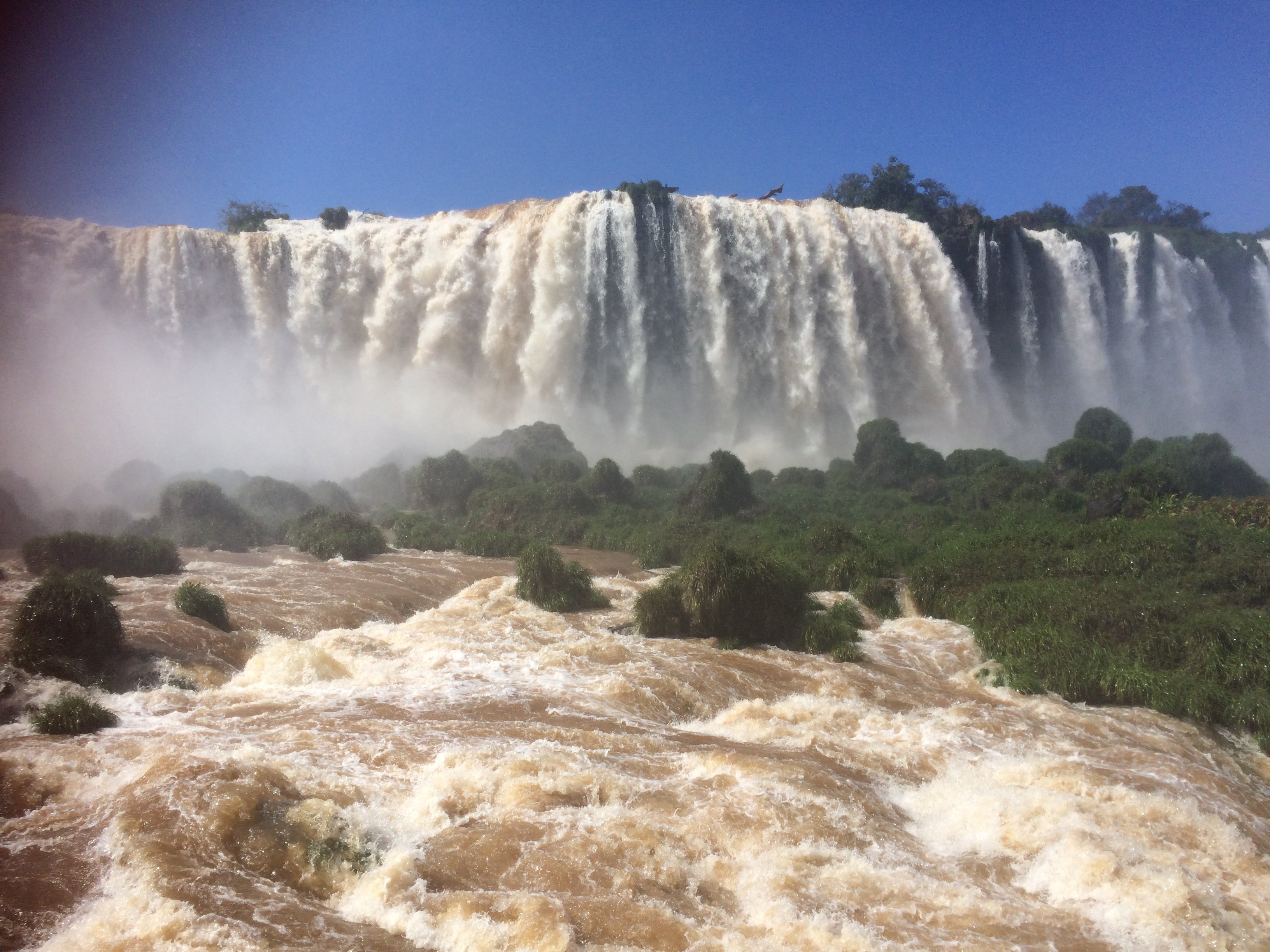 Powerful Iguazu Falls