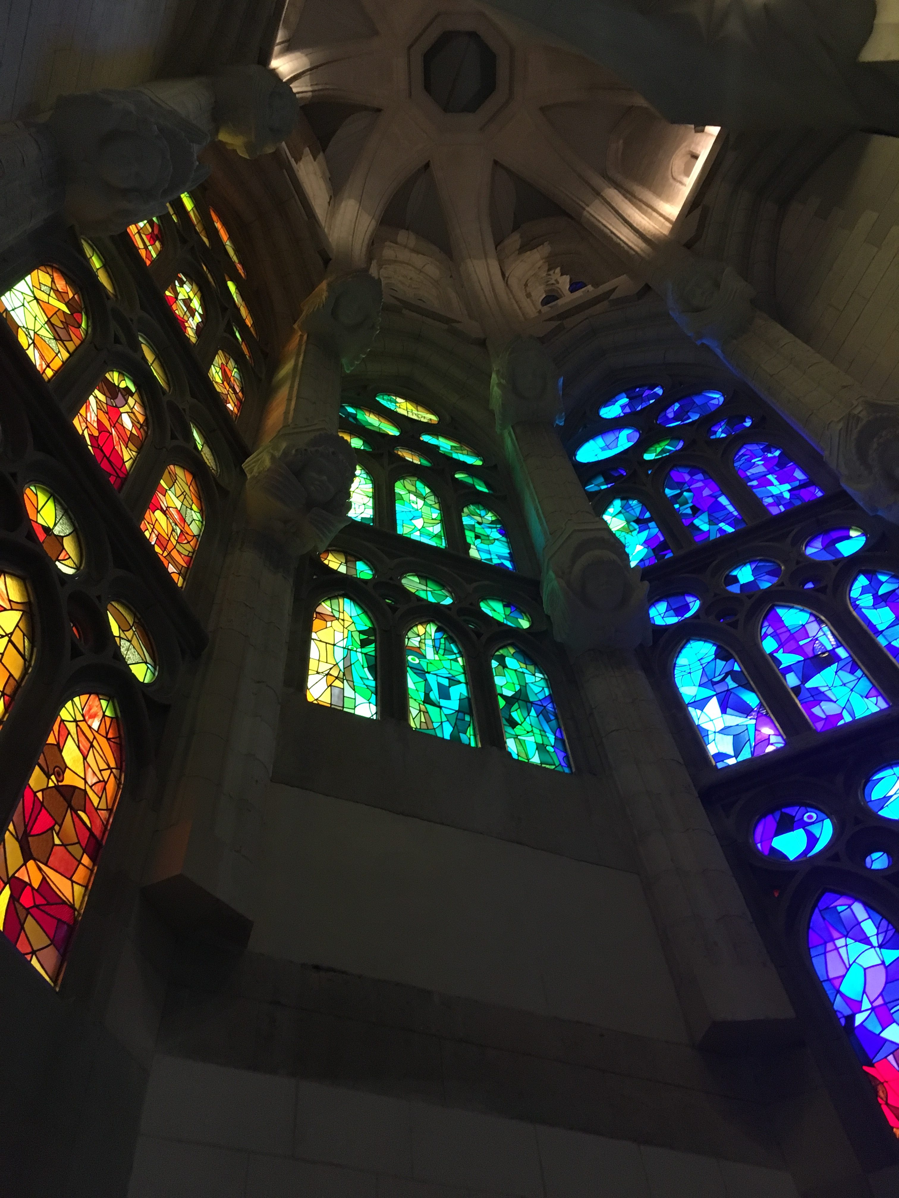 Windows in La Sagrada Familia