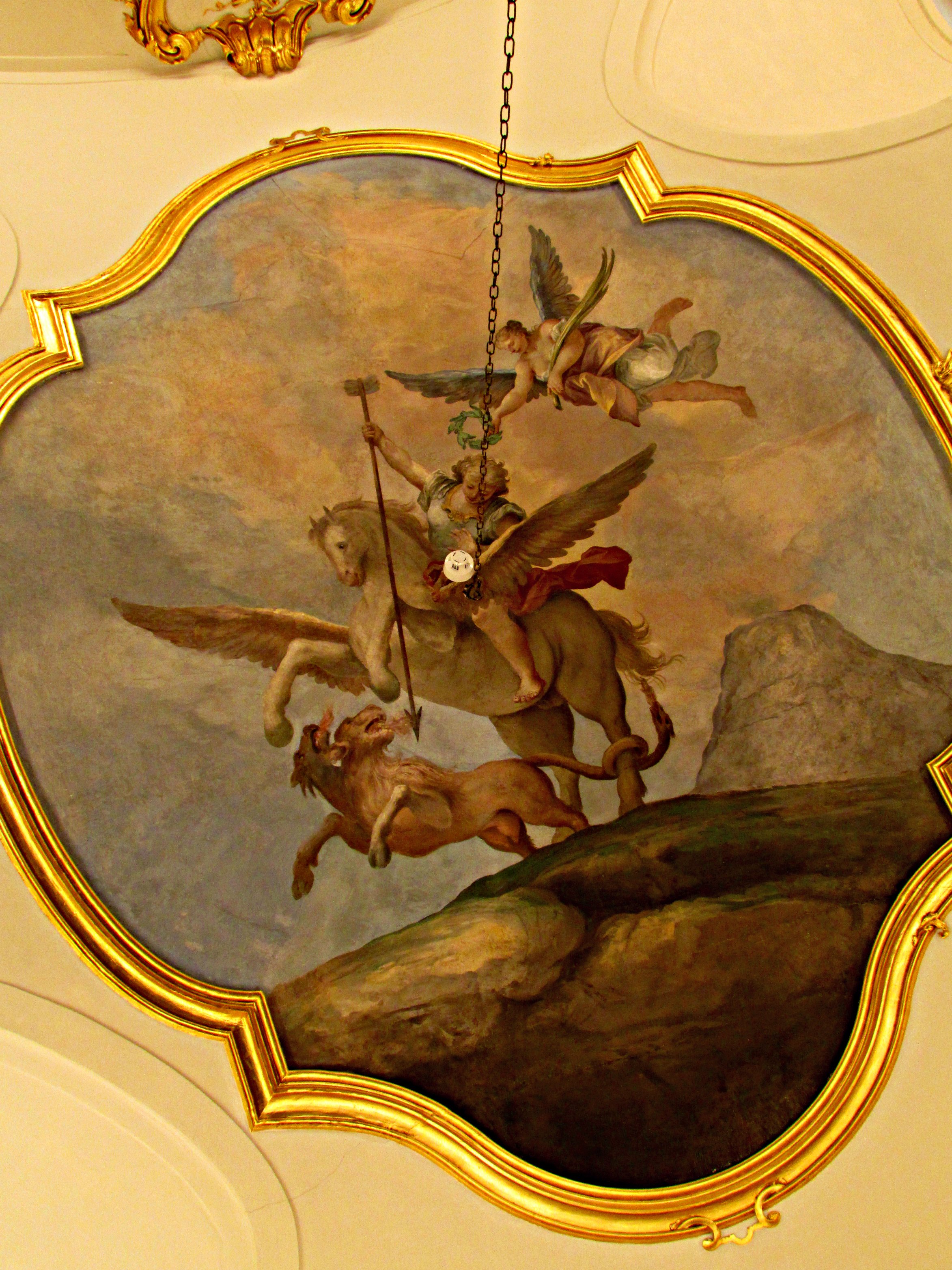 Ceiling Fresco in Royal Palace of La Granja