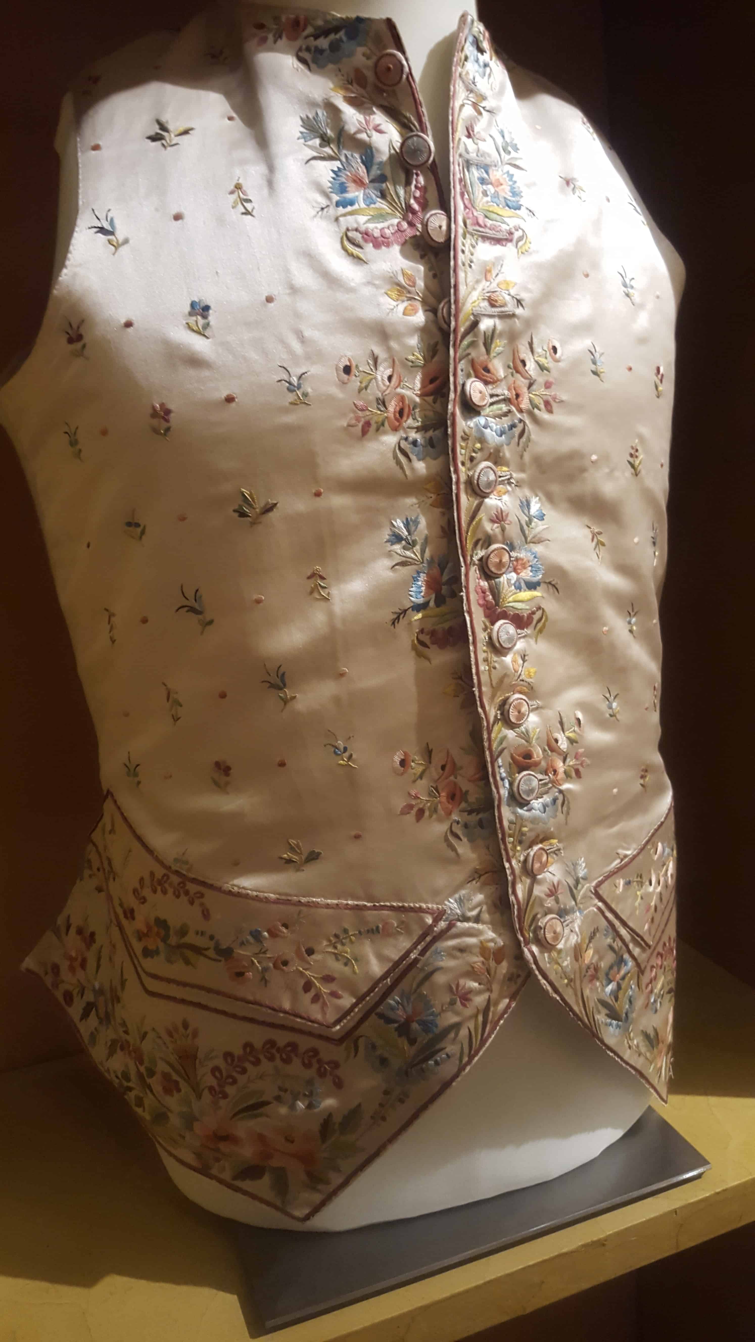 Embroidered vest at Palazzo Mocenigo