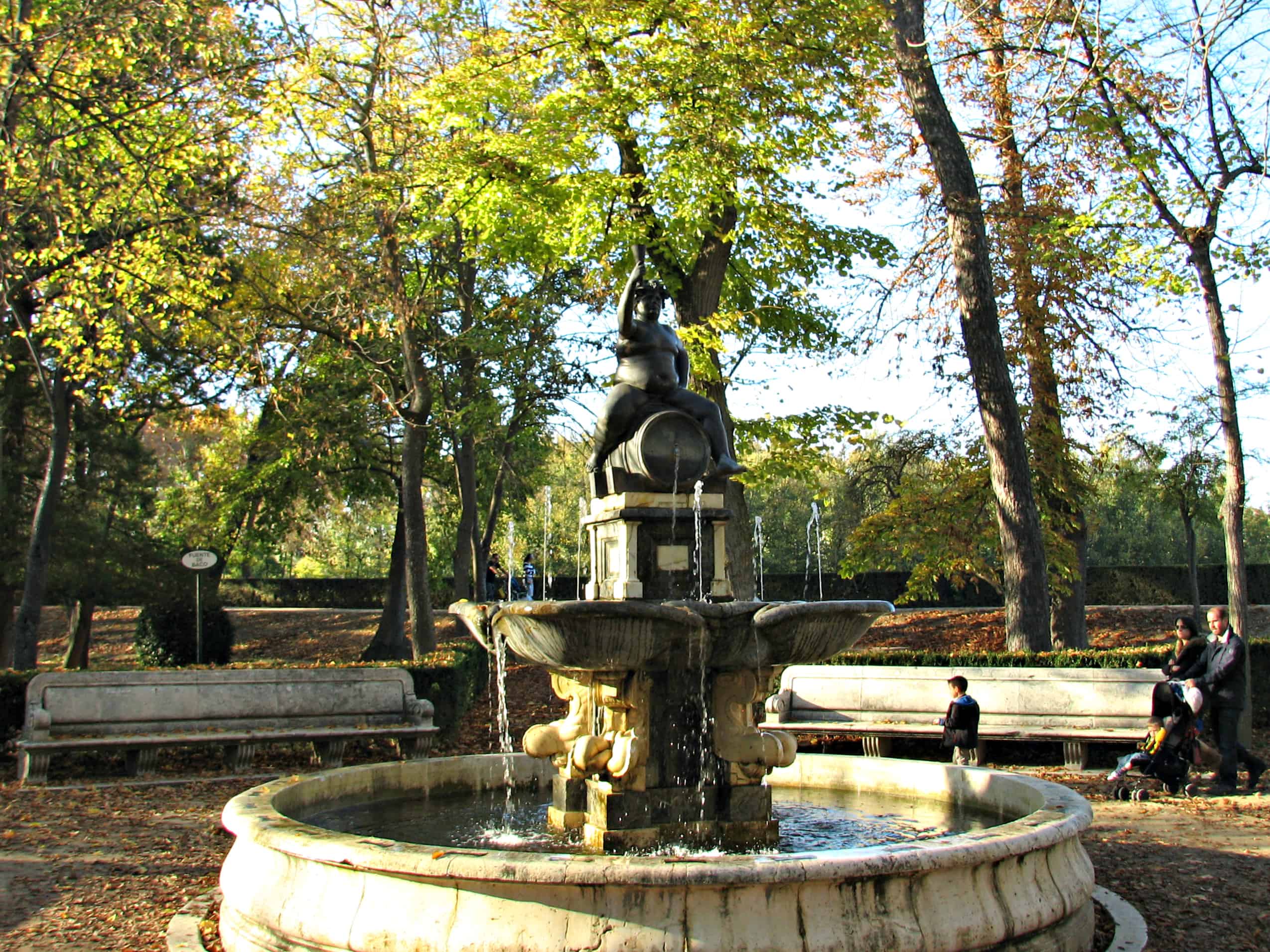 The Bacchus Fountain at Royal Palace of Aranjuez