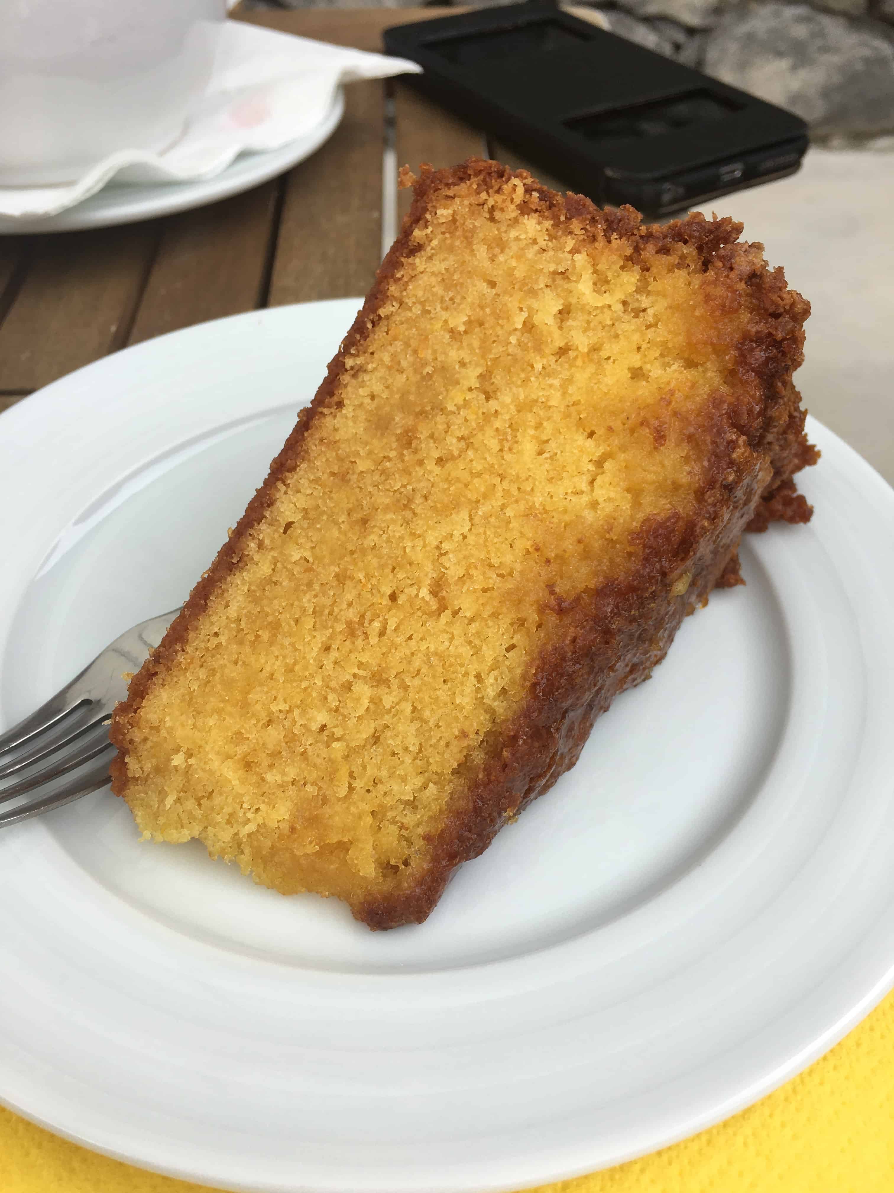 Quinta da Queiro Cafe Orange Cake, Sao Miguel, Azores
